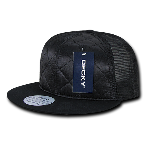 Decky 1141 Trucker Hat - Structured, Flat Brim