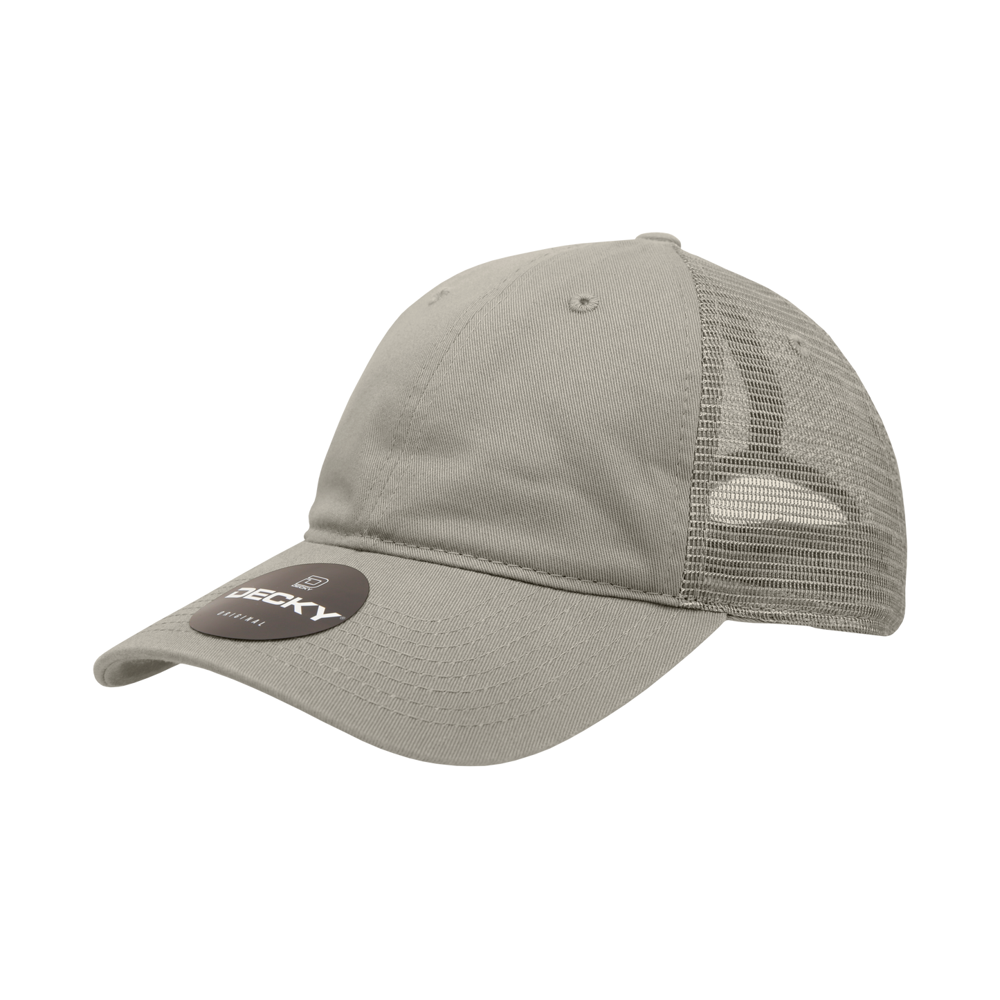 Decky 120 Trucker Hat - 100% Cotton, Curved Brim