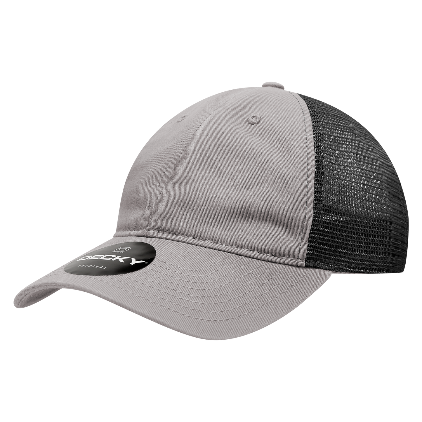 Decky 120 Trucker Hat - 100% Cotton, Curved Brim
