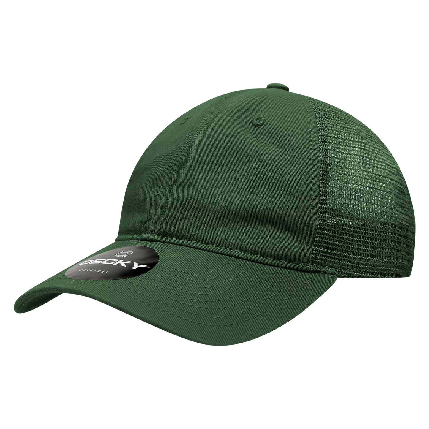 Decky 120 Trucker Hat - 100% Cotton, Curved Brim