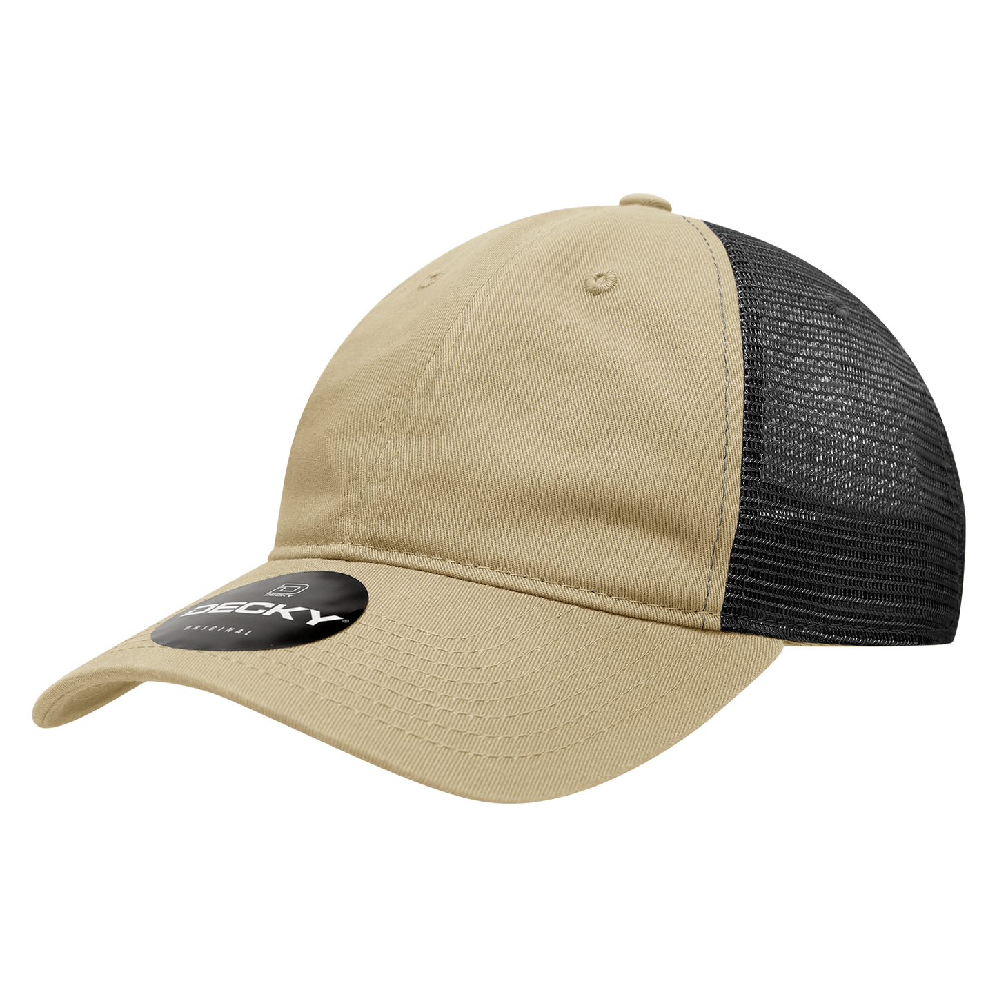 Decky 120 Trucker Hat - 100% Cotton, Curved Brim