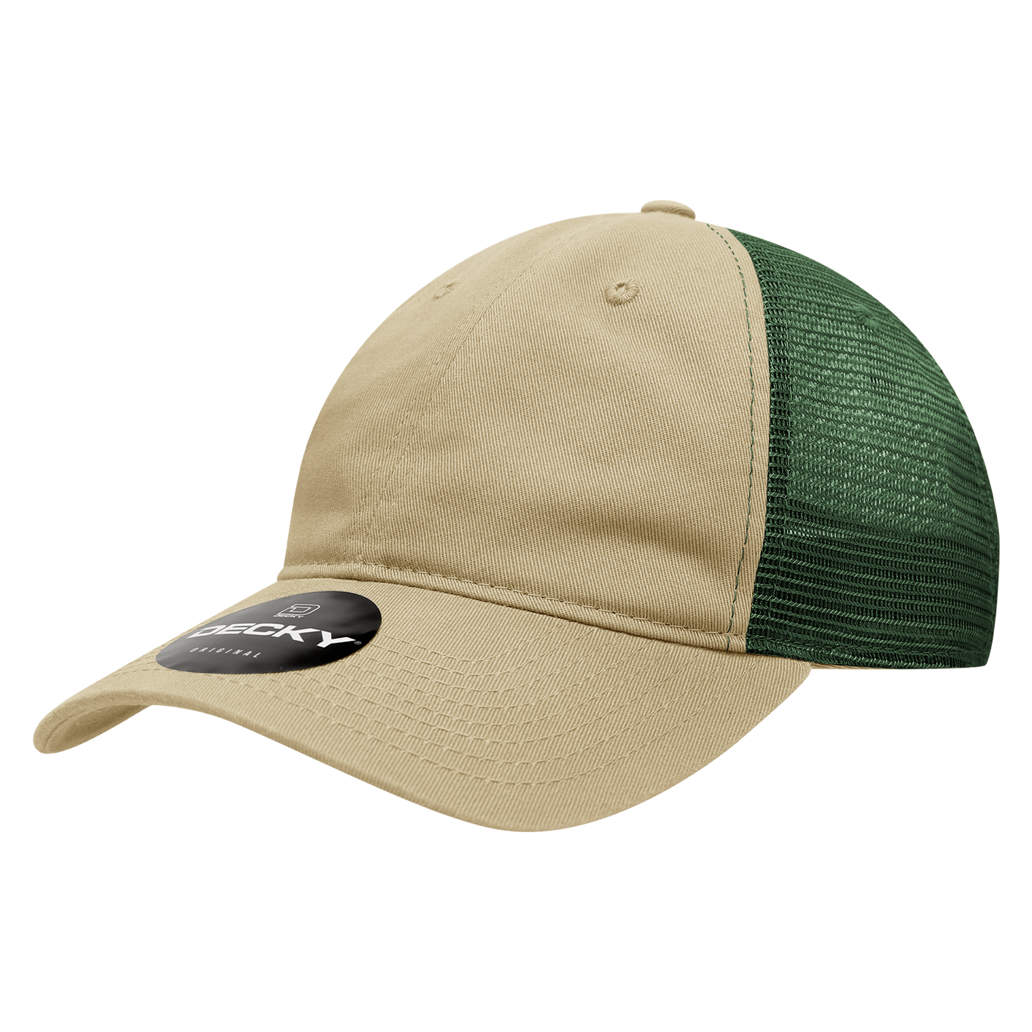 Decky 120 Trucker Hat - 100% Cotton, Curved Brim