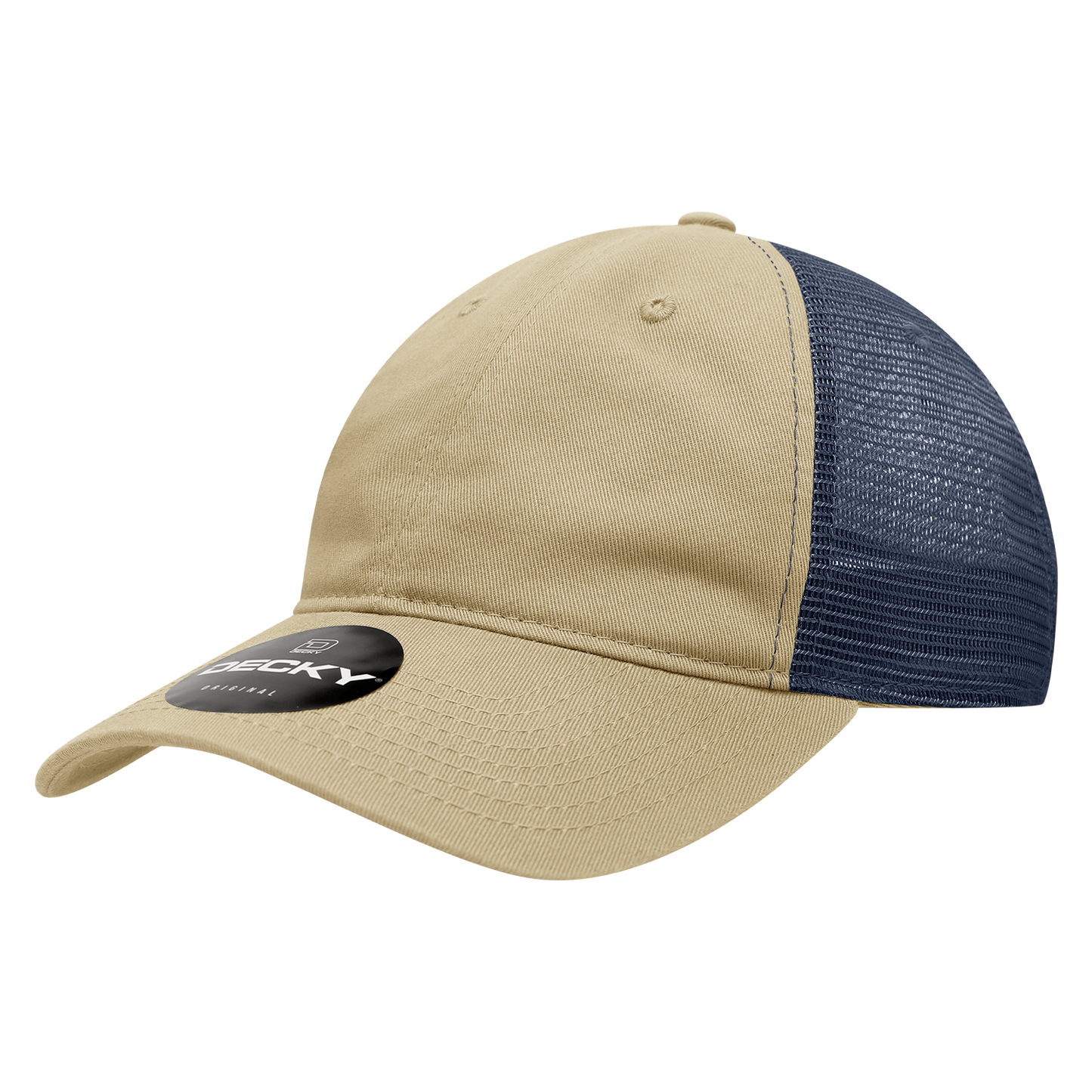 Decky 120 Trucker Hat - 100% Cotton, Curved Brim