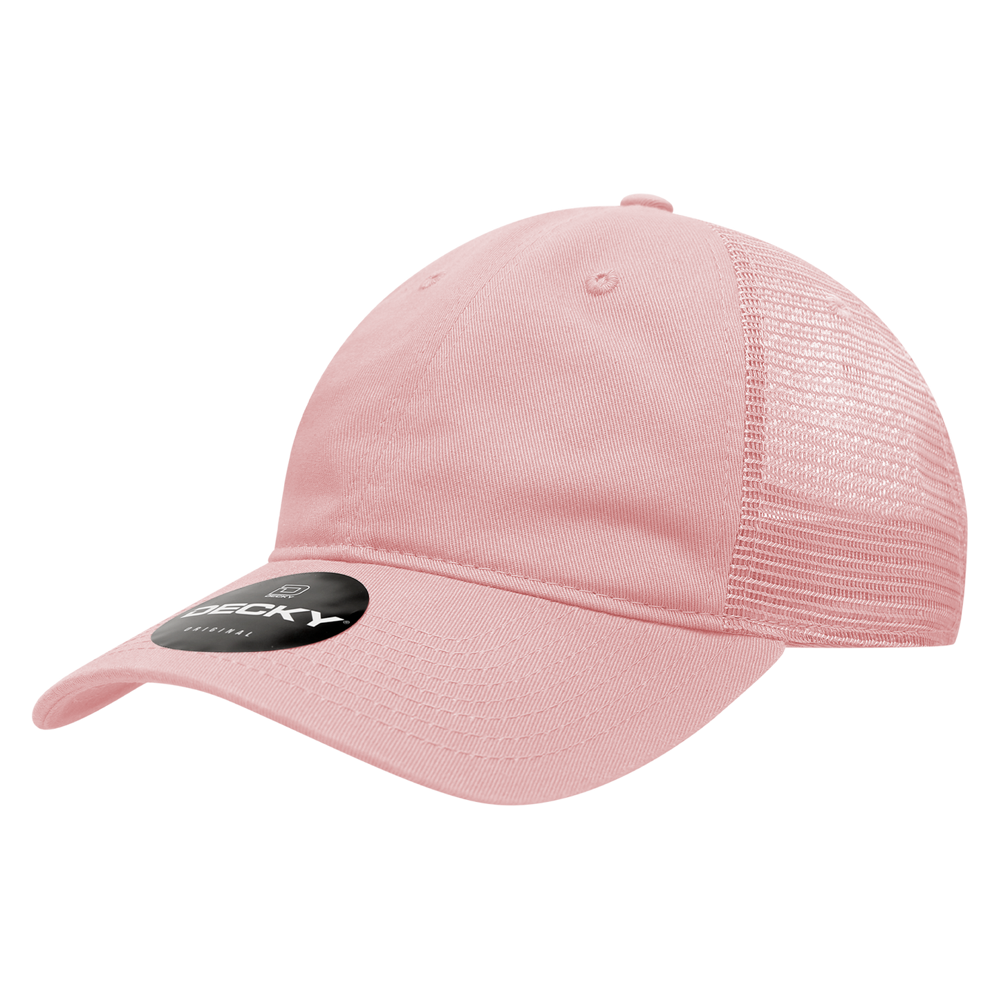 Decky 120 Trucker Hat - 100% Cotton, Curved Brim