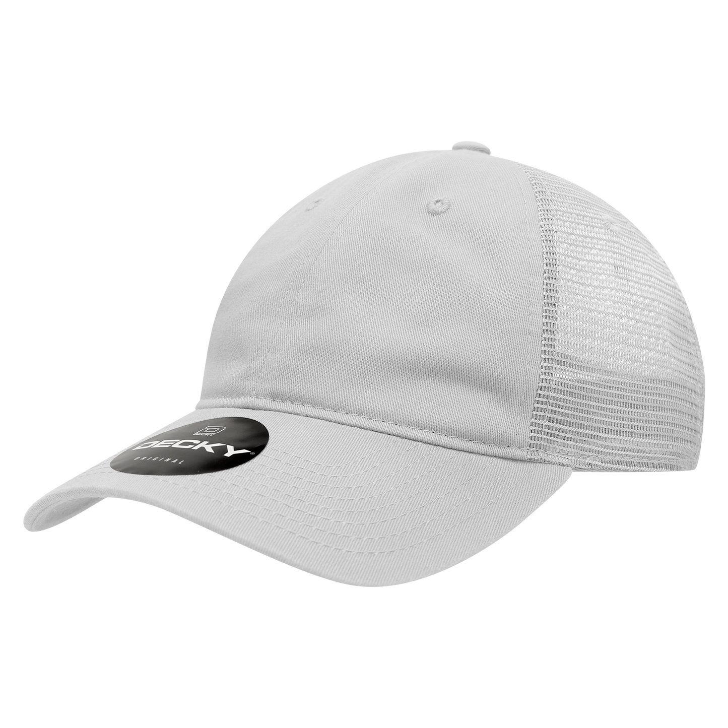 Decky 120 Trucker Hat - 100% Cotton, Curved Brim