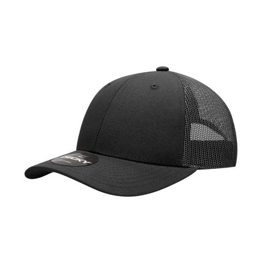 Decky 214 Trucker Hat - Structured, Curved Brim