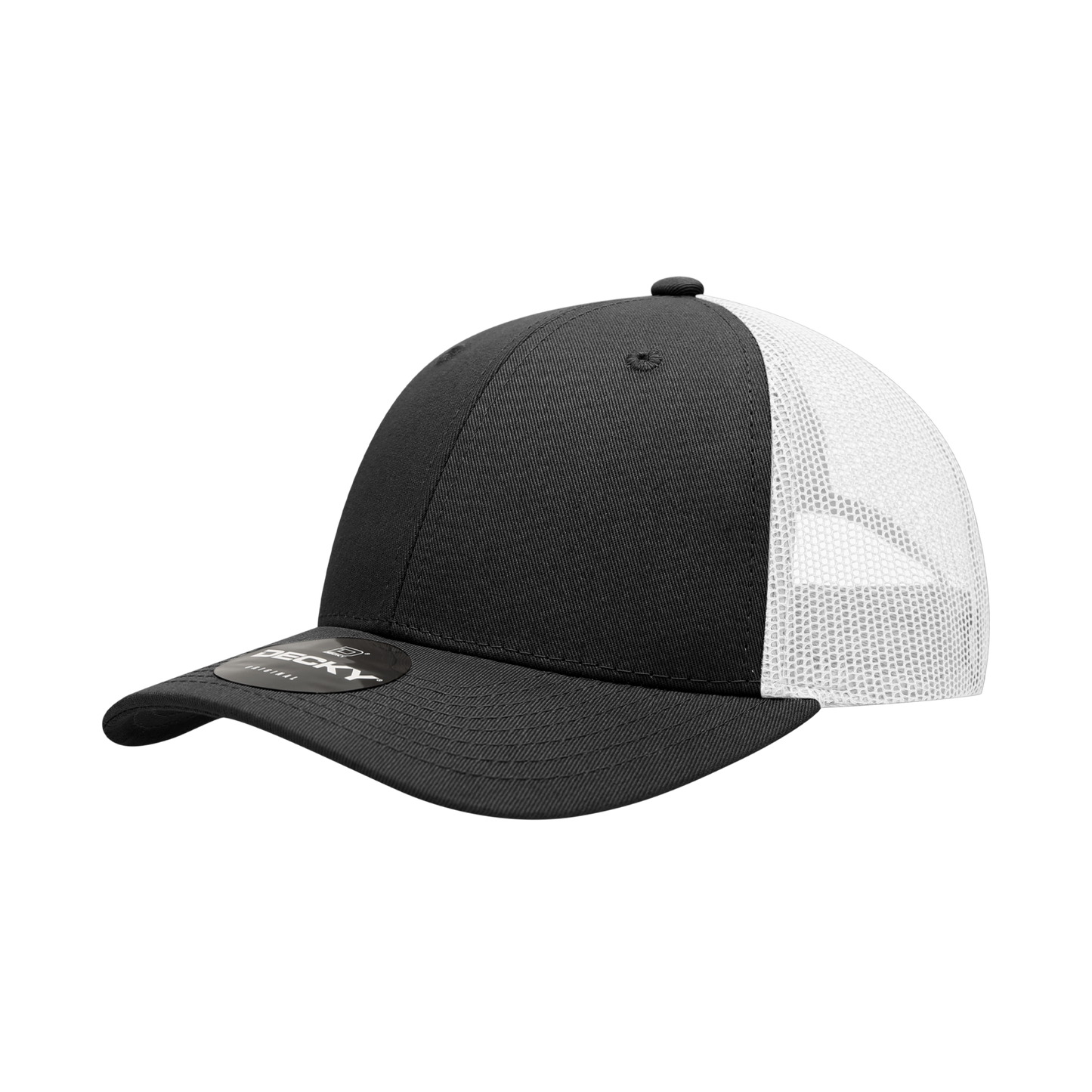 Decky 214 Trucker Hat - Structured, Curved Brim