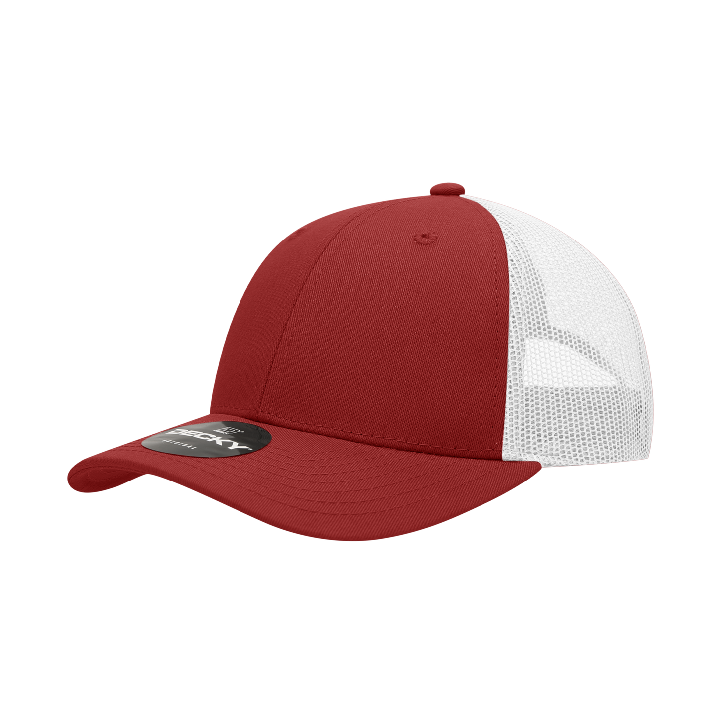Decky 214 Trucker Hat - Structured, Curved Brim