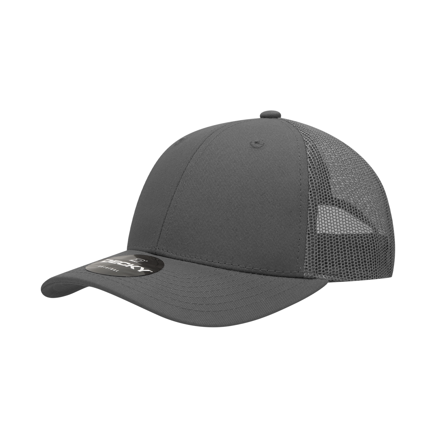 Decky 214 Trucker Hat - Structured, Curved Brim