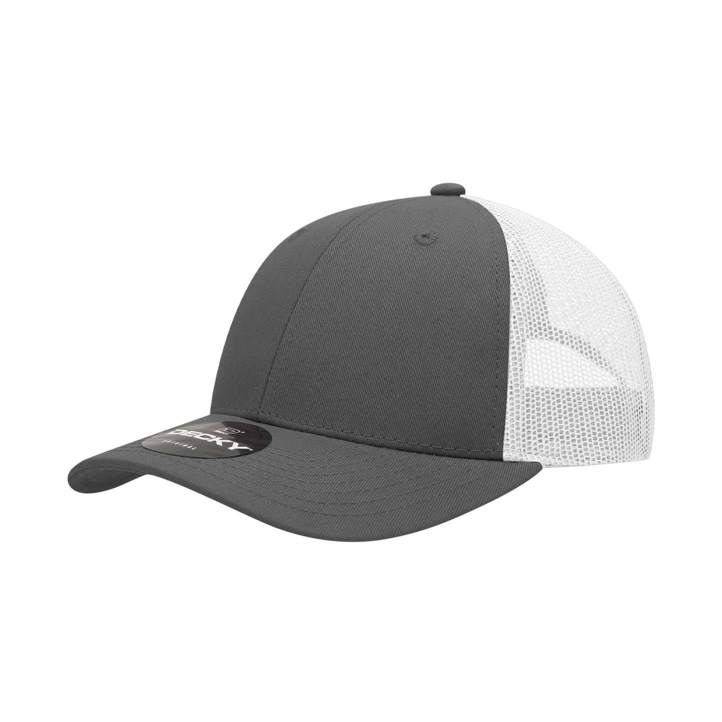 Decky 214 Trucker Hat - Structured, Curved Brim