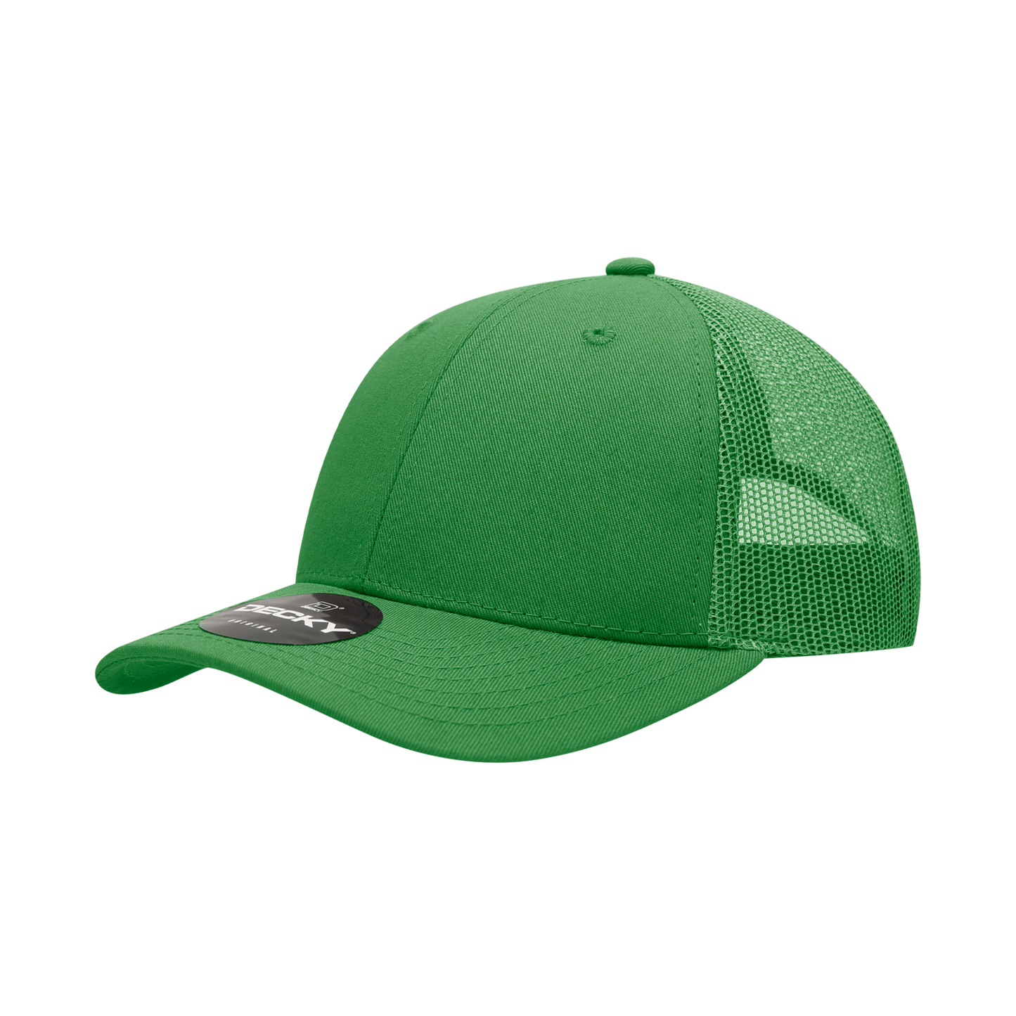 Decky 214 Trucker Hat - Structured, Curved Brim