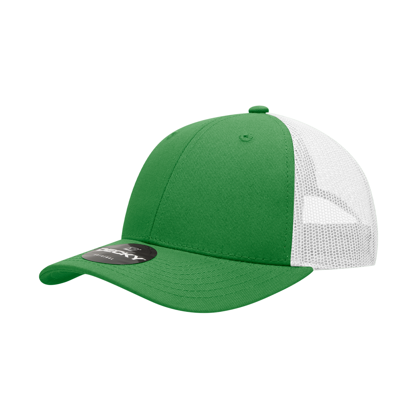 Decky 214 Trucker Hat - Structured, Curved Brim