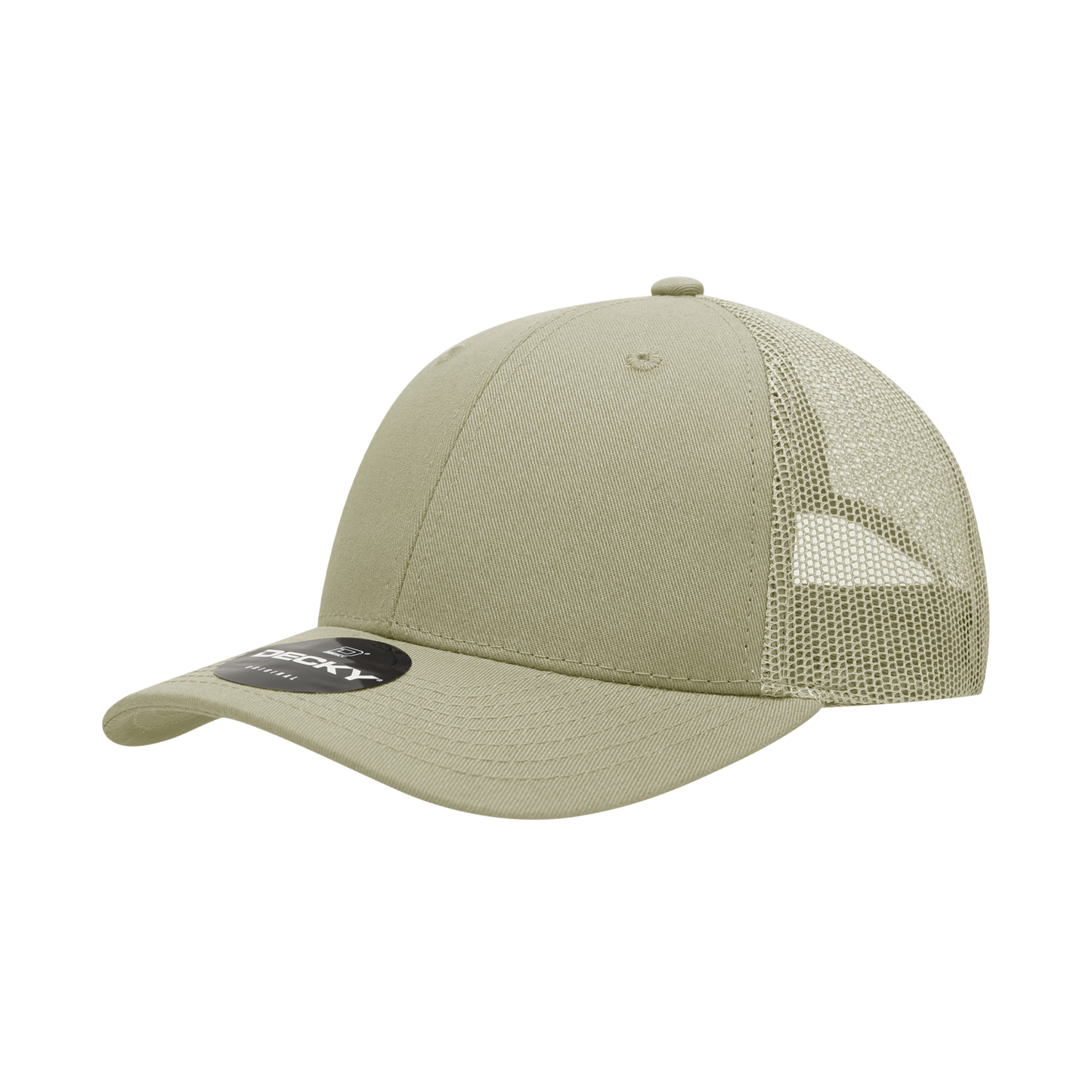 Decky 214 Trucker Hat - Structured, Curved Brim