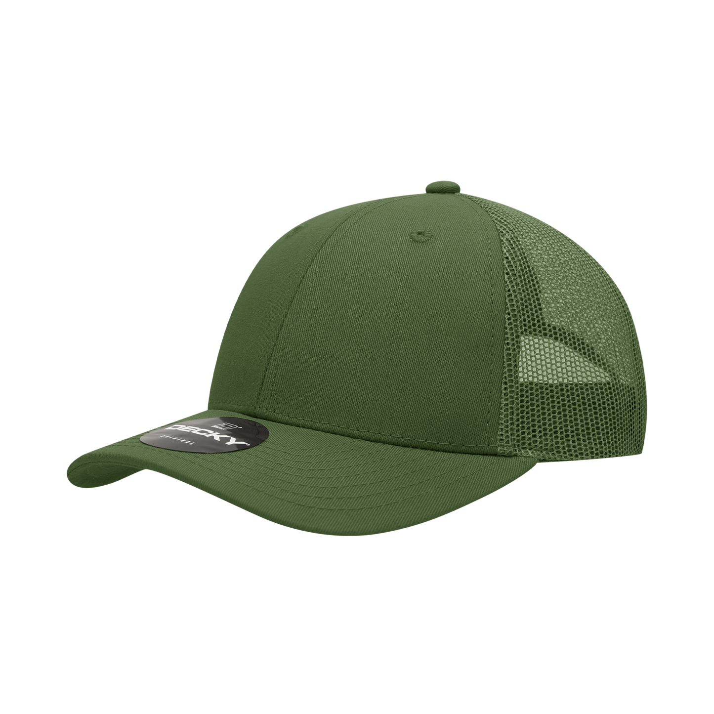 Decky 214 Trucker Hat - Structured, Curved Brim