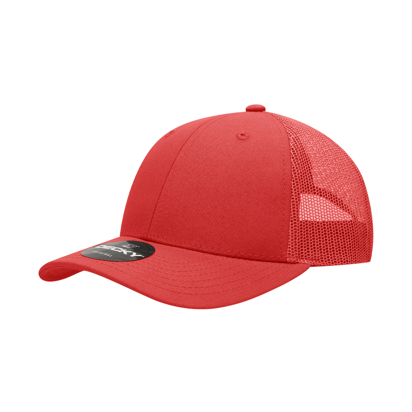 Decky 214 Trucker Hat - Structured, Curved Brim