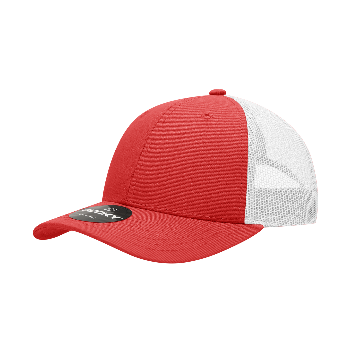 Decky 214 Trucker Hat - Structured, Curved Brim