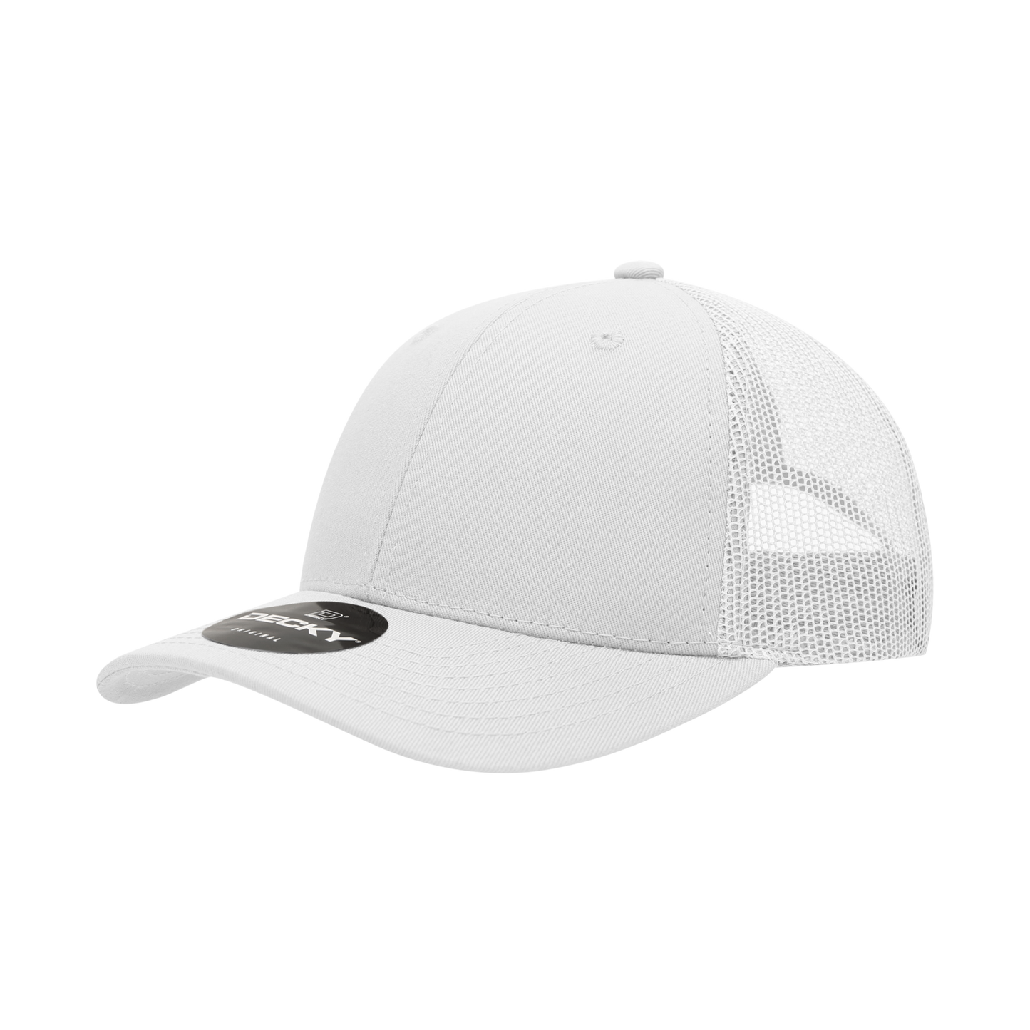 Decky 214 Trucker Hat - Structured, Curved Brim