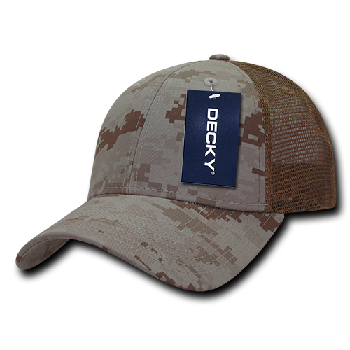 Decky 218 Trucker Hat - 100% Cotton, Structured