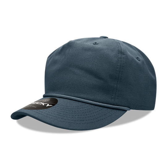 Decky 5 Panel High Profile Relaxed Cotton Rope Hat