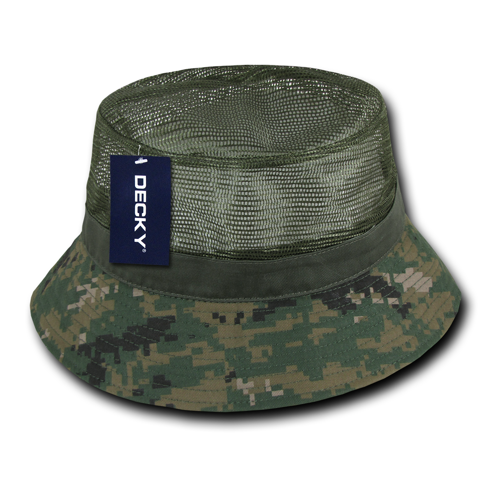 Decky 458 Bucket Hat - Structured, Curved Brim