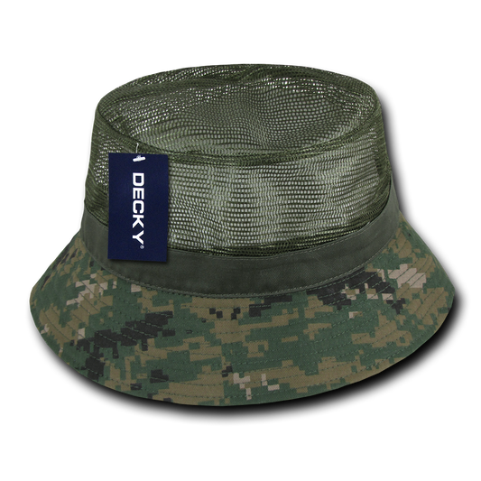 Decky 458 Bucket Hat - Structured, Curved Brim
