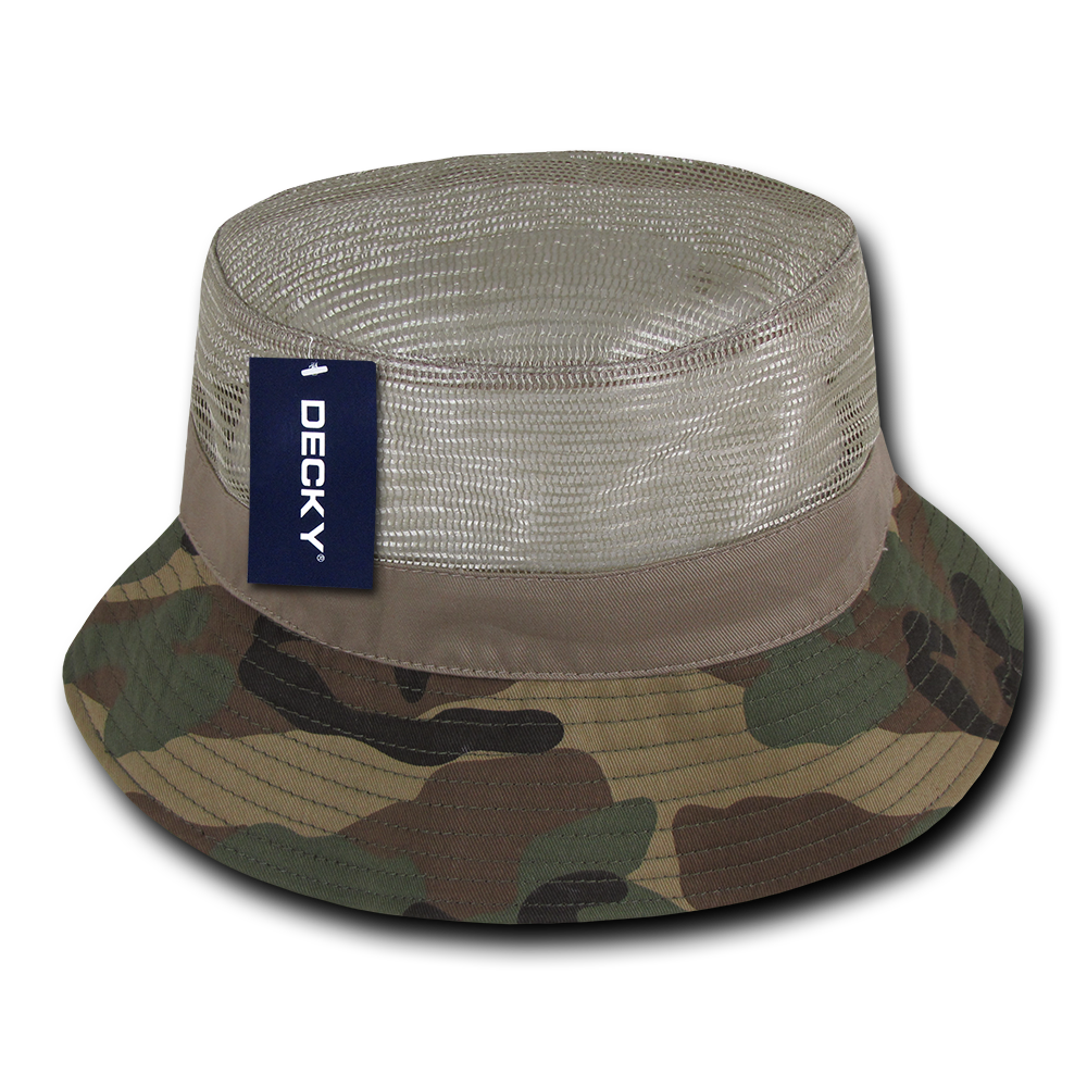 Decky 458 Bucket Hat - Structured, Curved Brim