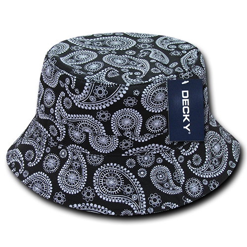 Decky 459 Bucket Hat - 100% Cotton, Curved Brim