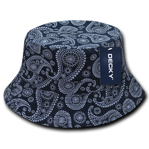 Decky 459 Bucket Hat - 100% Cotton, Curved Brim