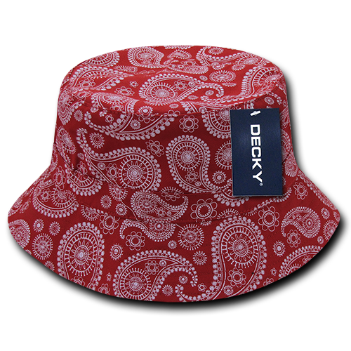 Decky 459 Bucket Hat - 100% Cotton, Curved Brim
