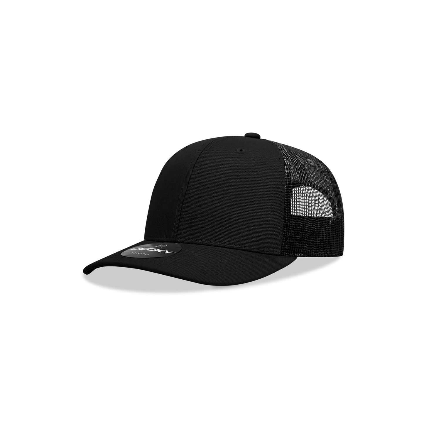Decky 5019 Trucker Hat - Structured, Curved Brim