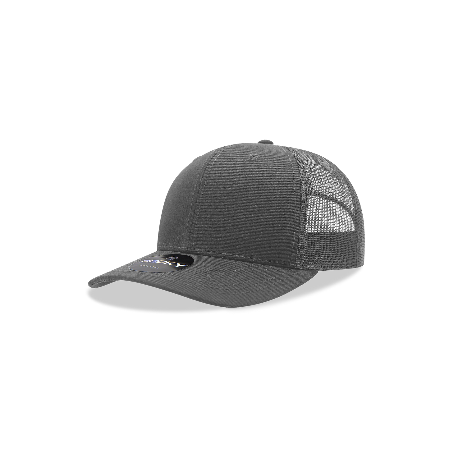 Decky 5019 Trucker Hat - Structured, Curved Brim