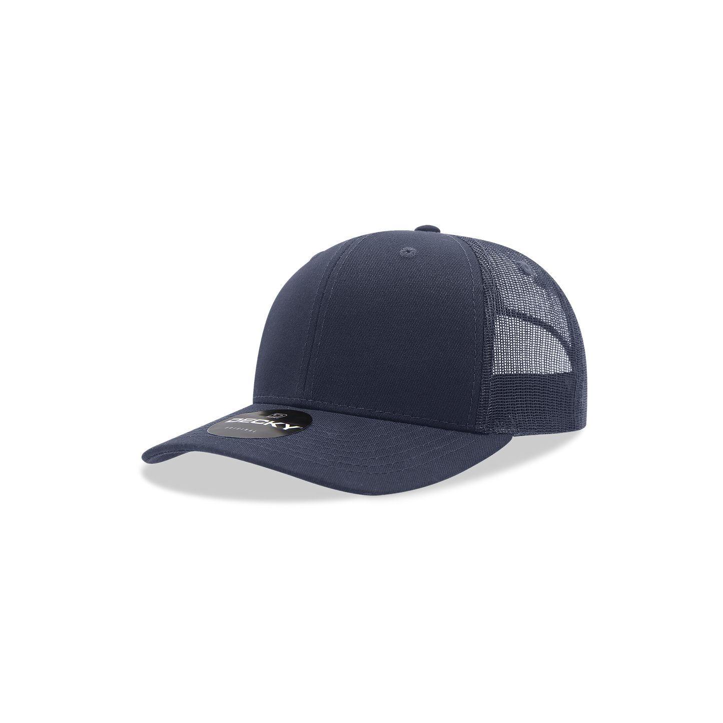 Decky 5019 Trucker Hat - Structured, Curved Brim