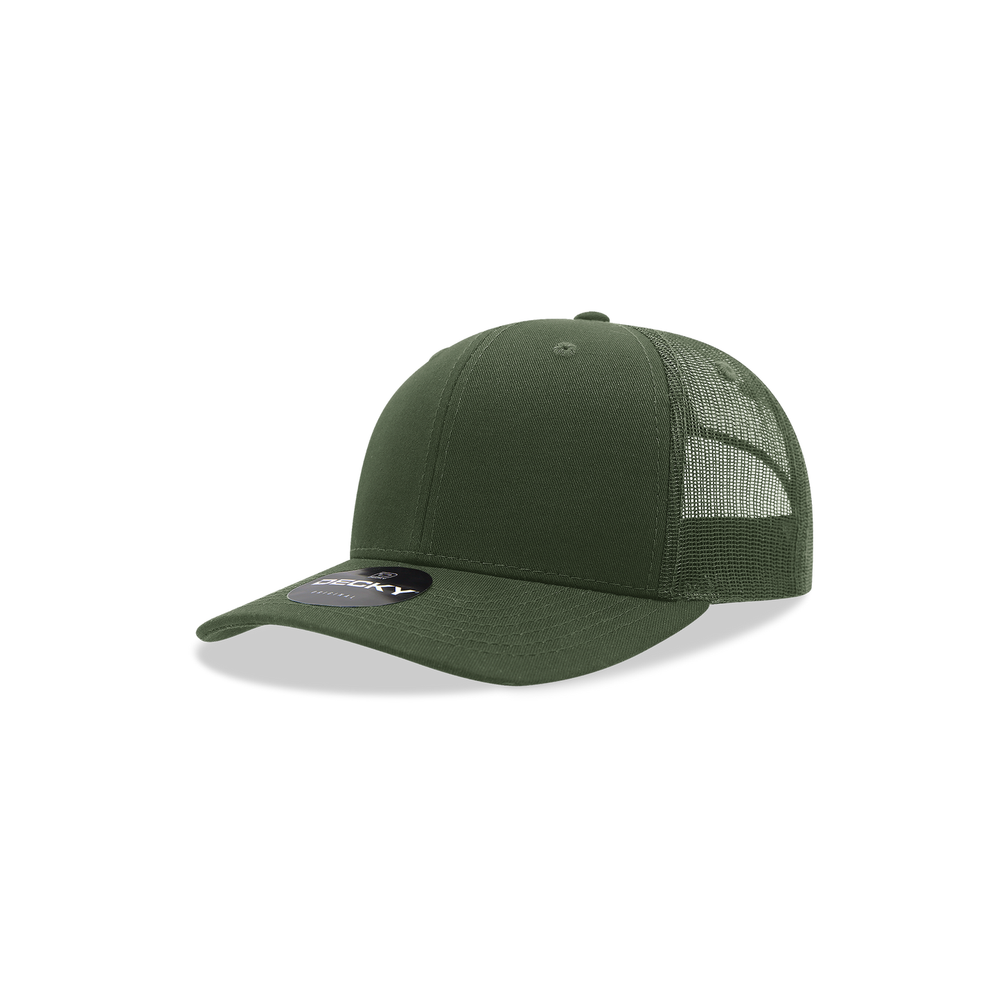 Decky 5019 Trucker Hat - Structured, Curved Brim