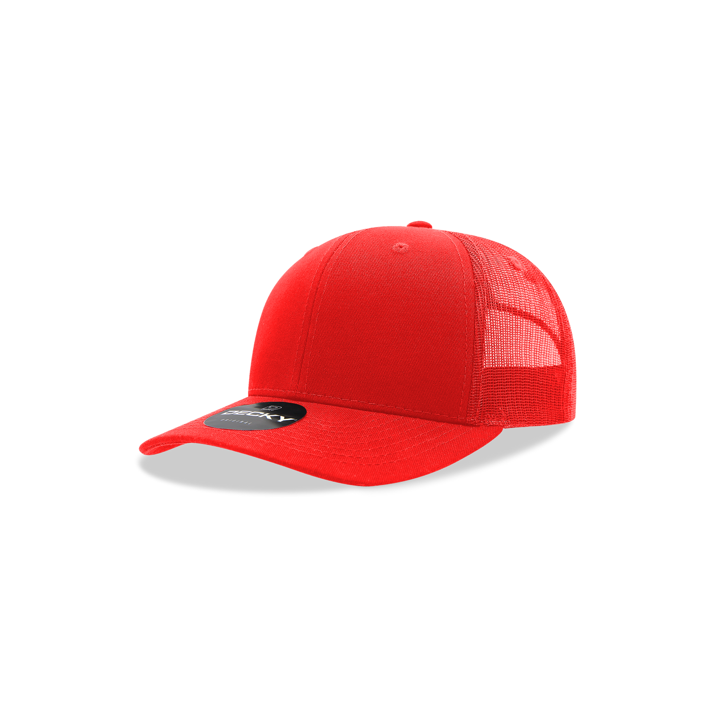 Decky 5019 Trucker Hat - Structured, Curved Brim