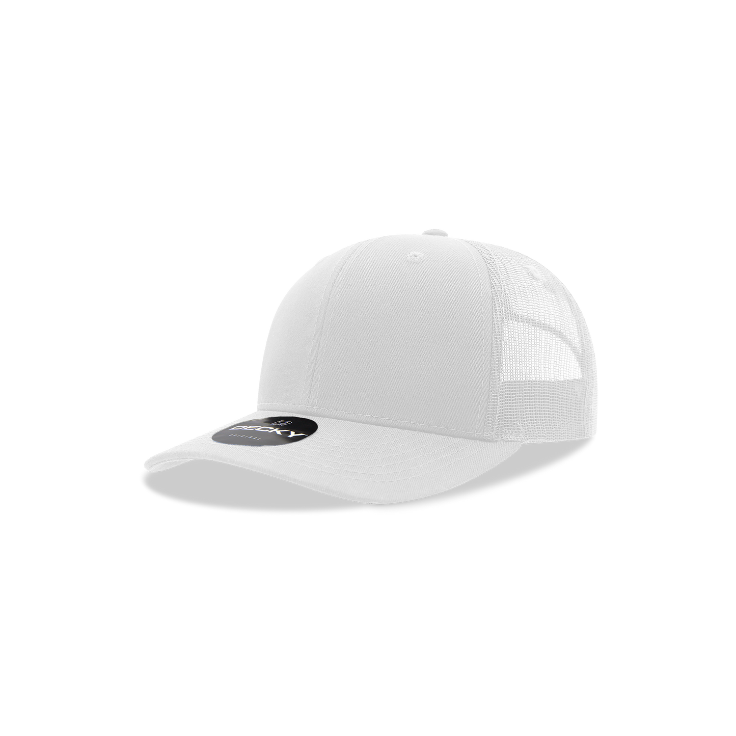 Decky 5019 Trucker Hat - Structured, Curved Brim