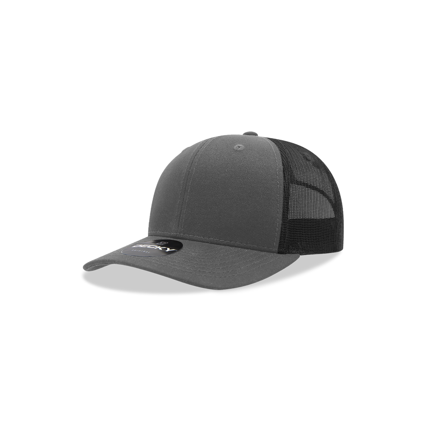 Decky 5019 Trucker Hat - Structured, Curved Brim