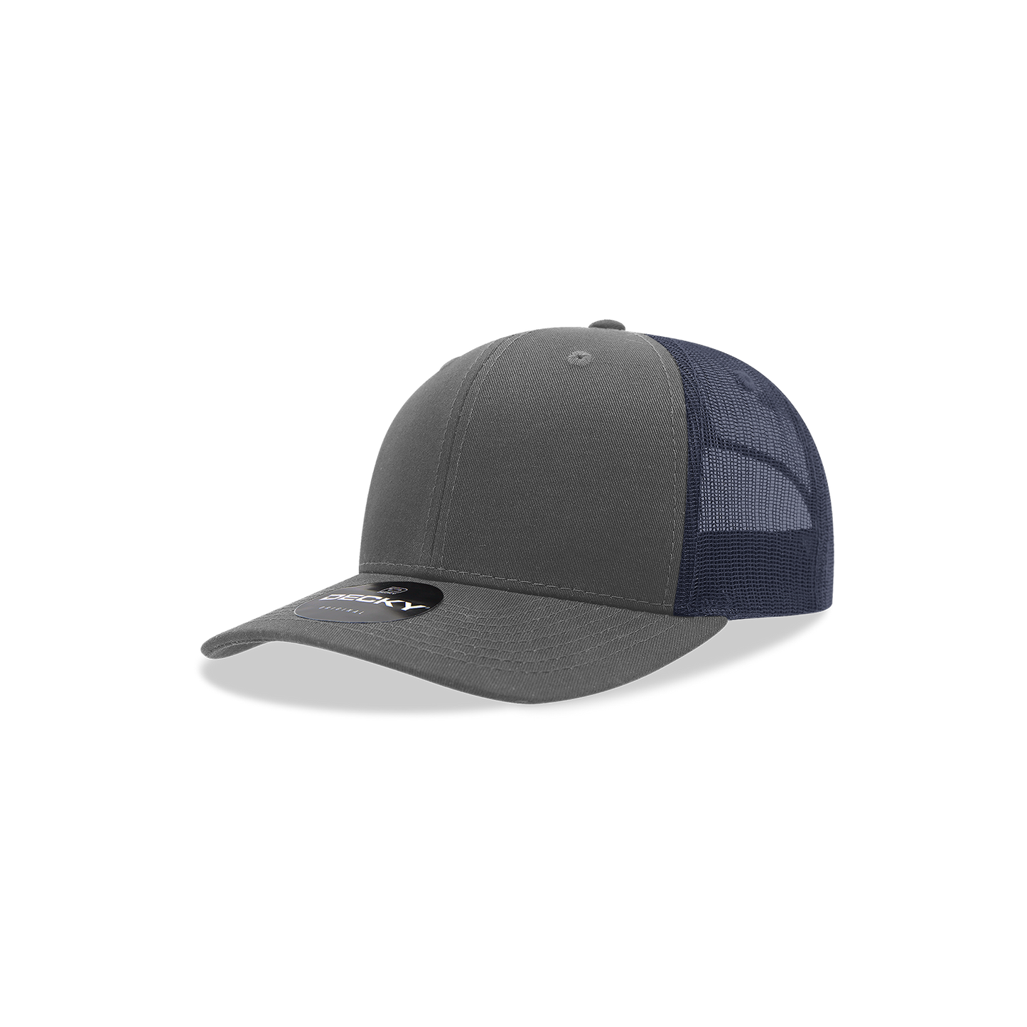 Decky 5019 Trucker Hat - Structured, Curved Brim