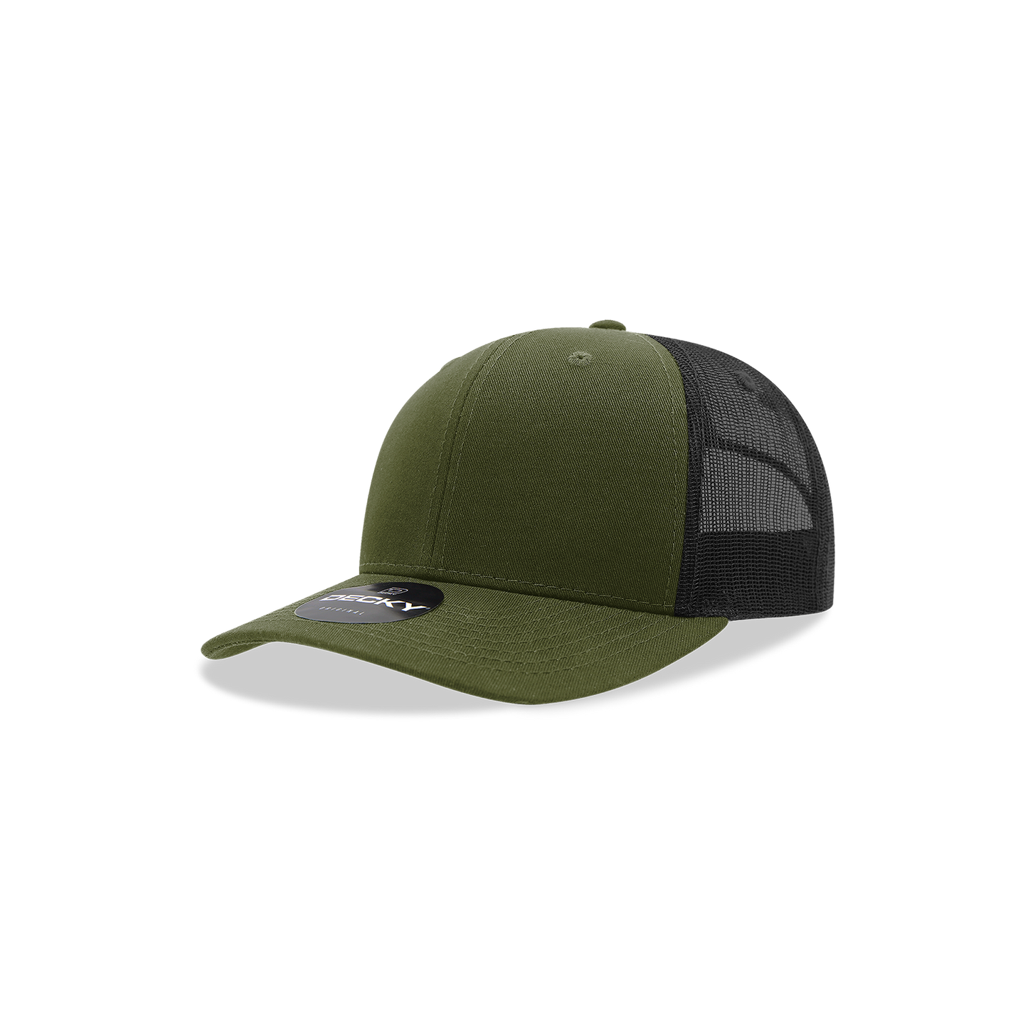 Decky 5019 Trucker Hat - Structured, Curved Brim