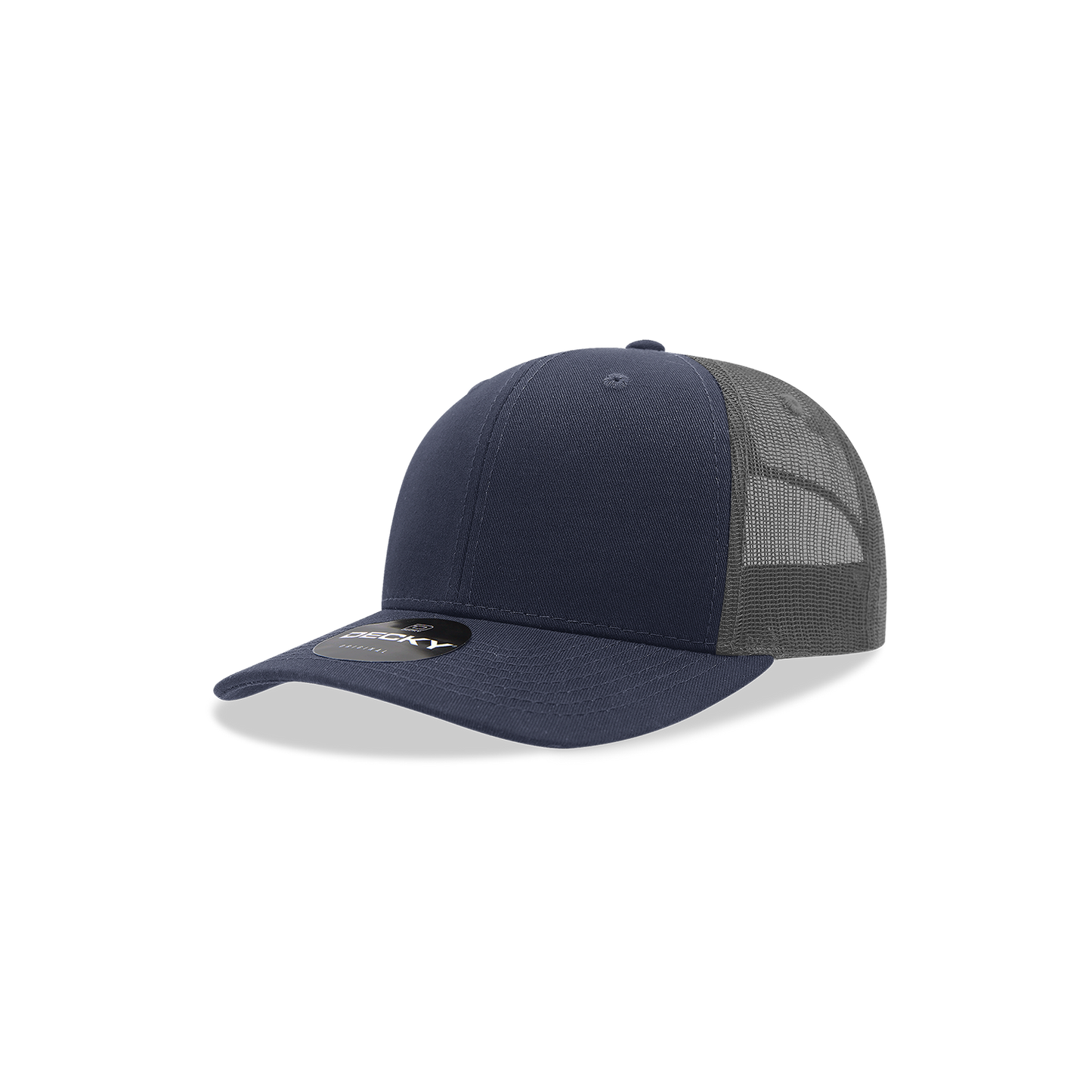 Decky 5019 Trucker Hat - Structured, Curved Brim