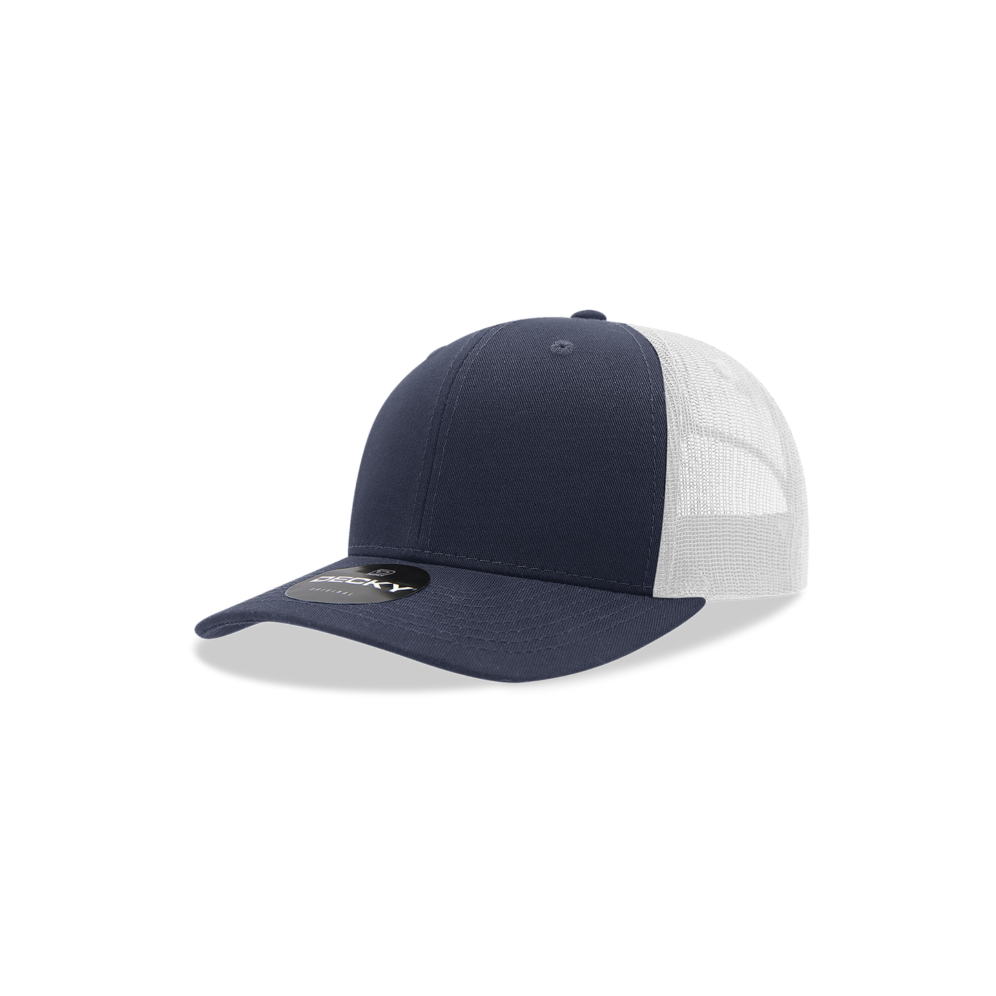 Decky 5019 Trucker Hat - Structured, Curved Brim