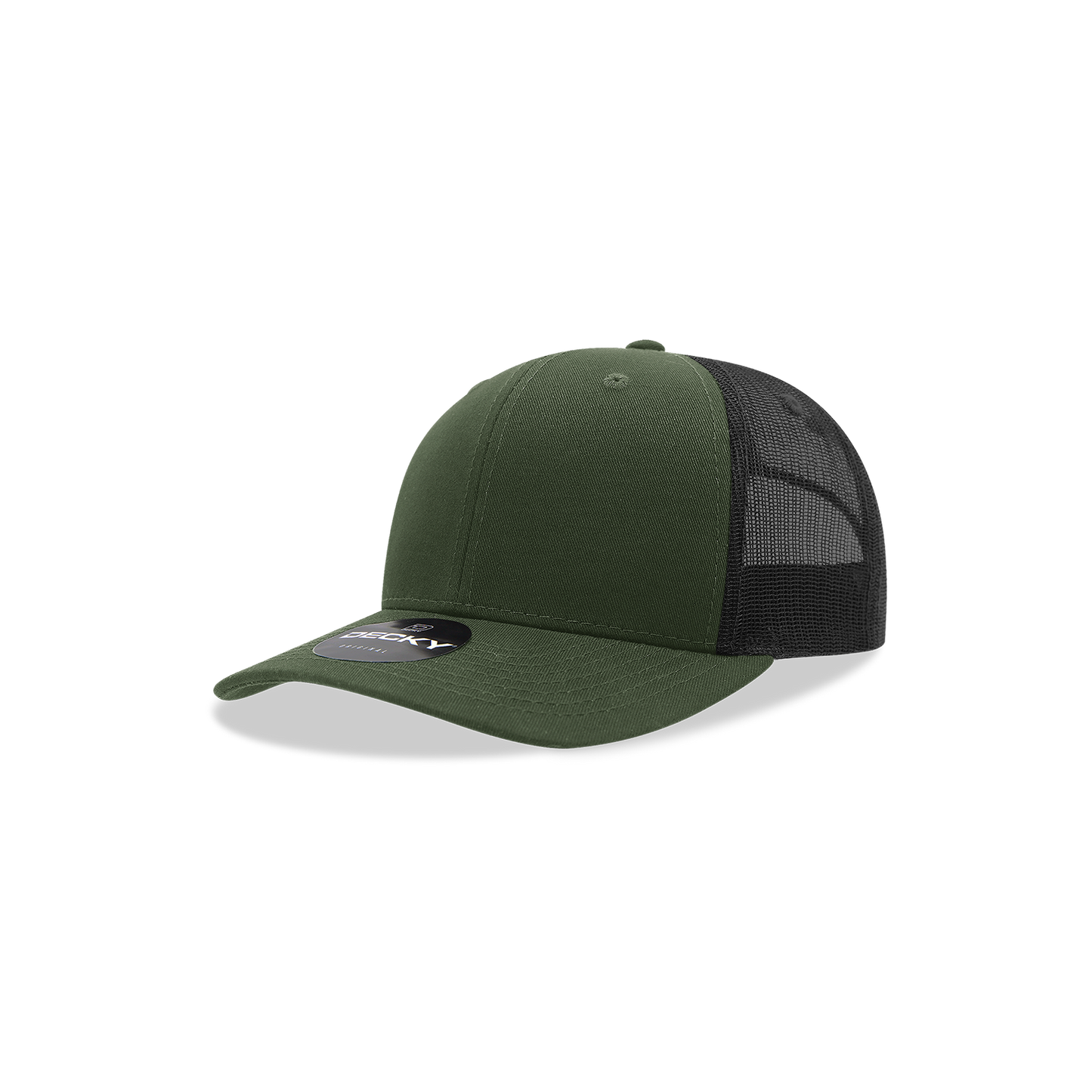 Decky 5019 Trucker Hat - Structured, Curved Brim