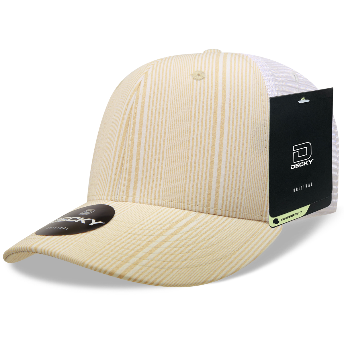 Decky 6017 Baseball Cap - Structured, Curved Brim