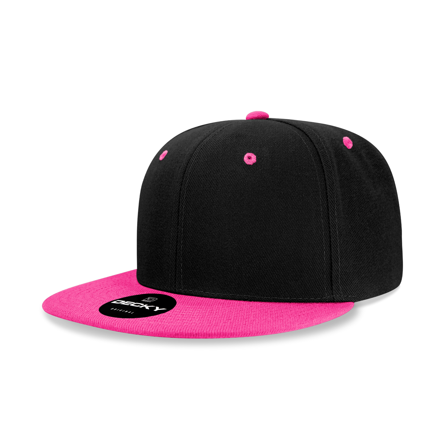 Decky 6020 Snapback Cap - 100% Acrylic, Structured