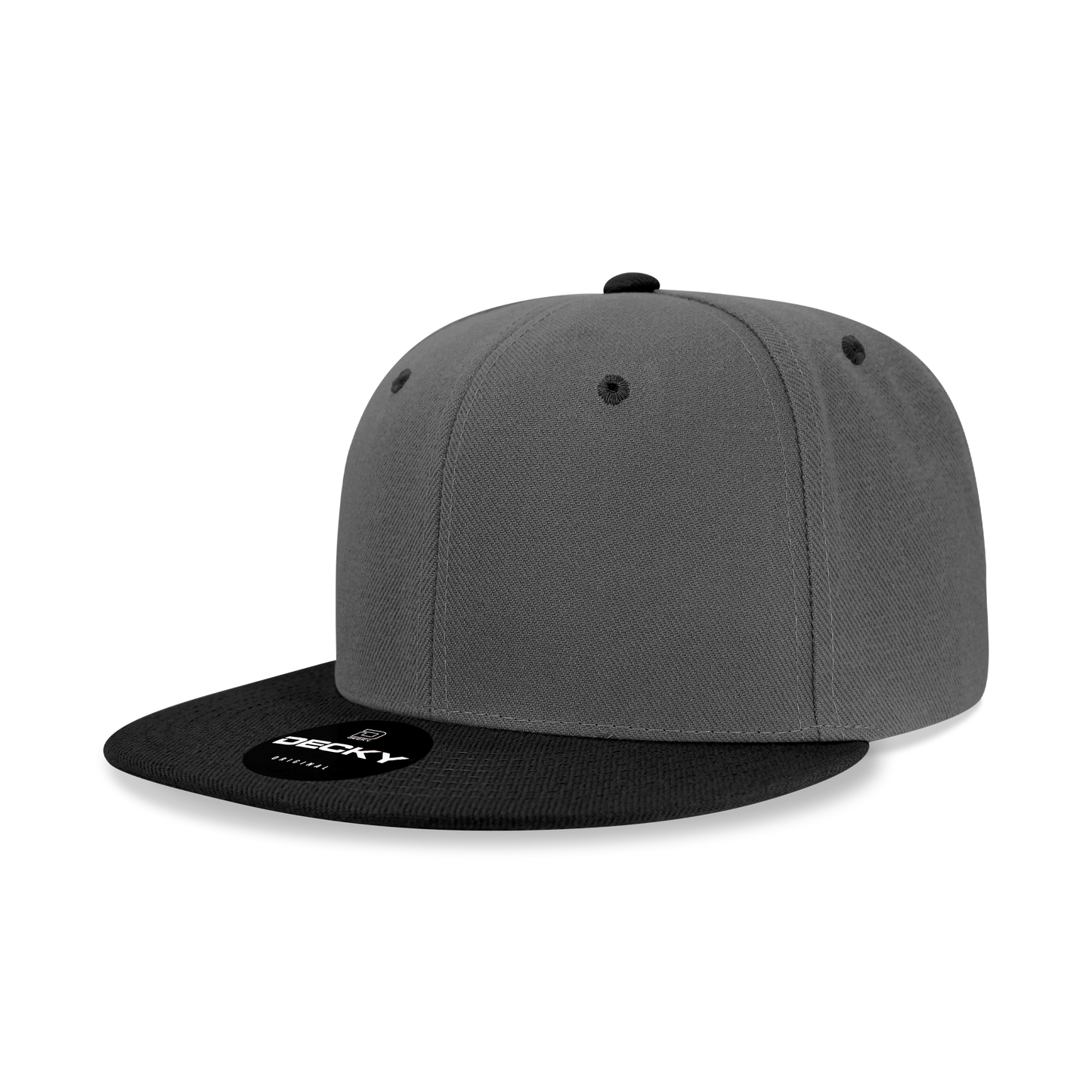 Decky 6020 Snapback Cap - 100% Acrylic, Structured