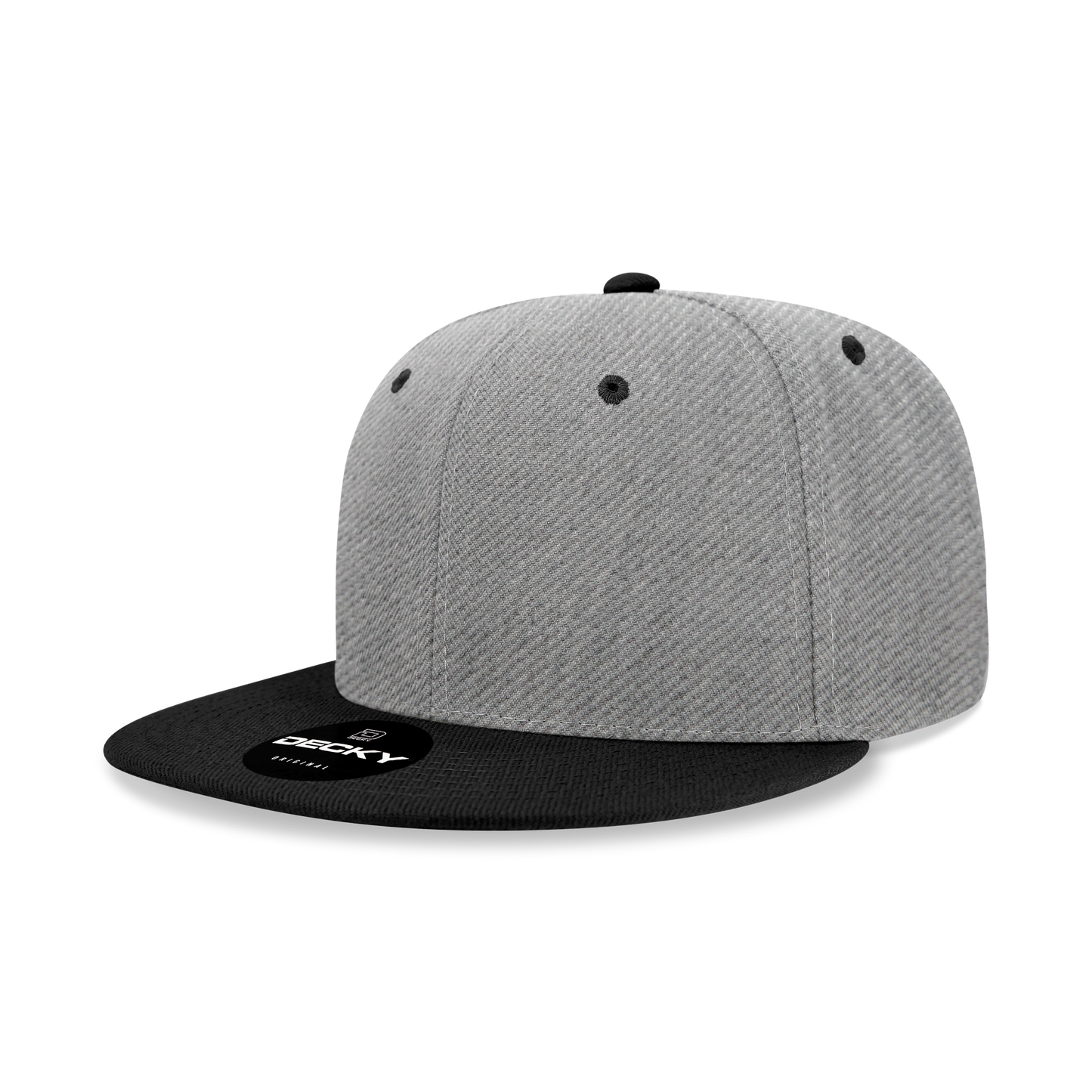 Decky 6020 Snapback Cap - 100% Acrylic, Structured