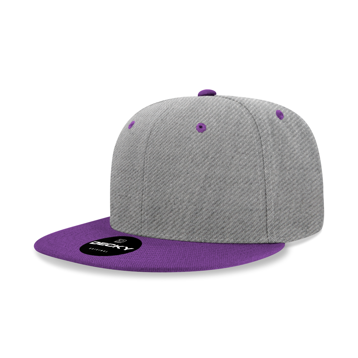 Decky 6020 Snapback Cap - 100% Acrylic, Structured