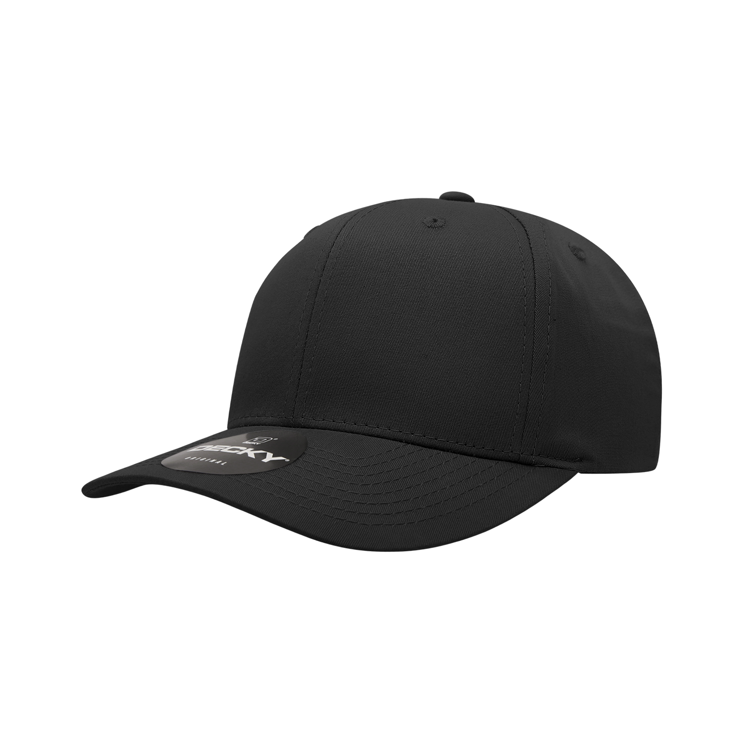 Decky 6022 Snapback Cap - Structured, Curved Brim