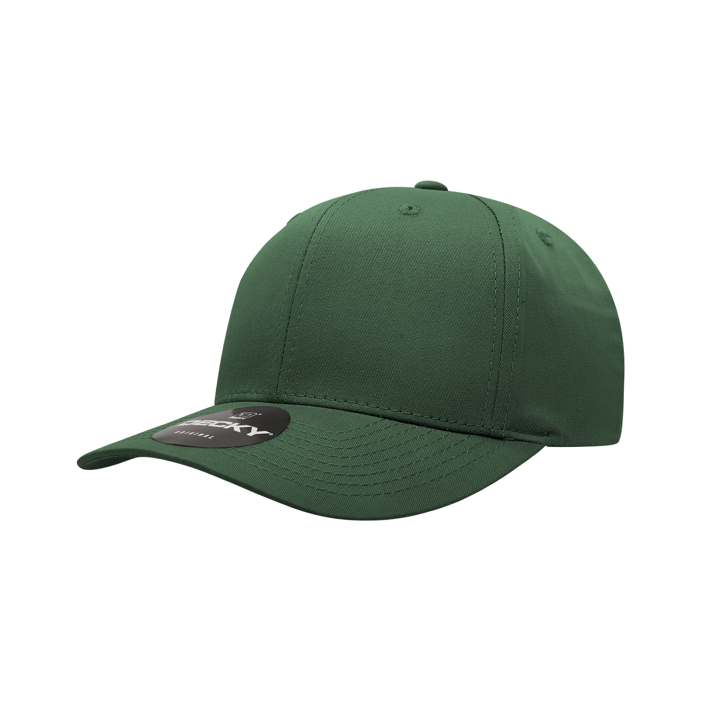 Decky 6022 Snapback Cap - Structured, Curved Brim