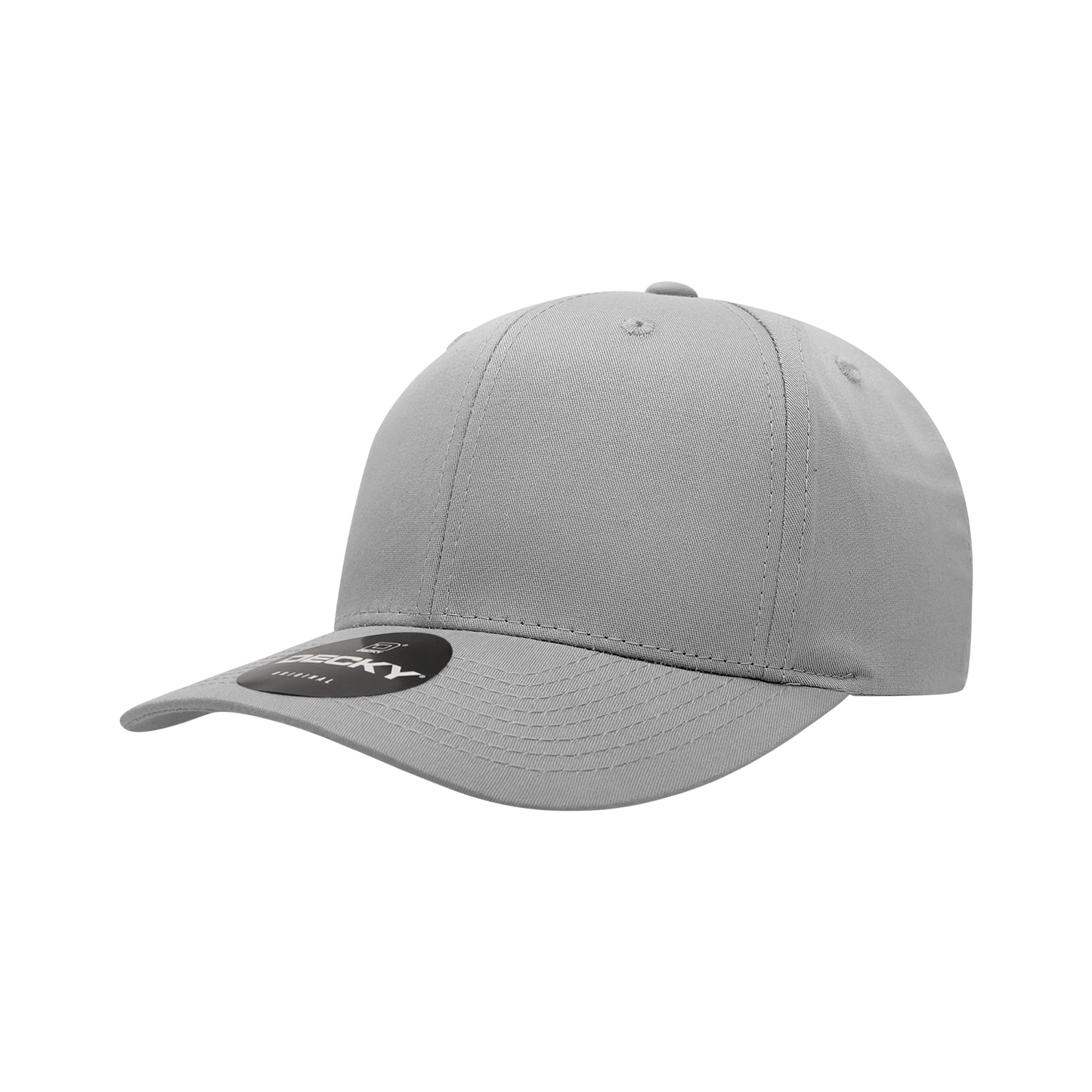 Decky 6022 Snapback Cap - Structured, Curved Brim
