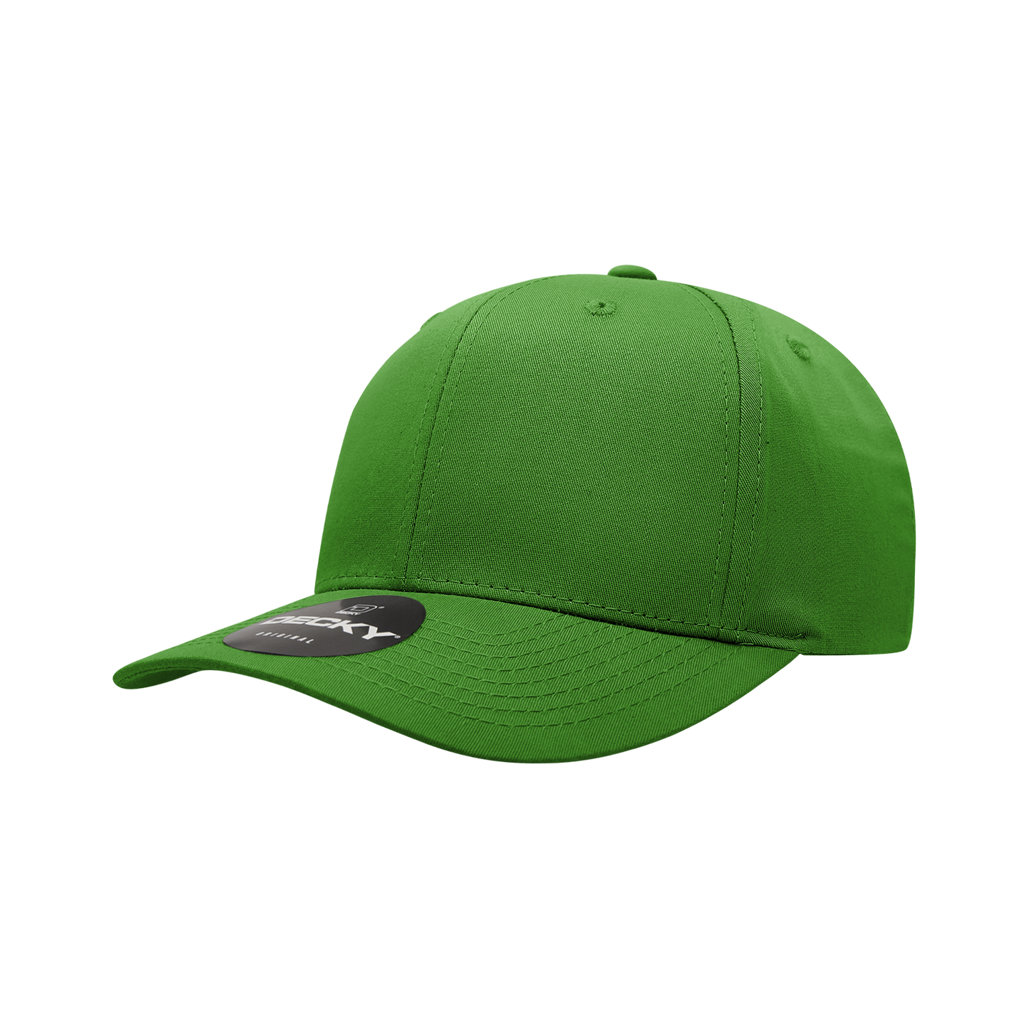 Decky 6022 Snapback Cap - Structured, Curved Brim